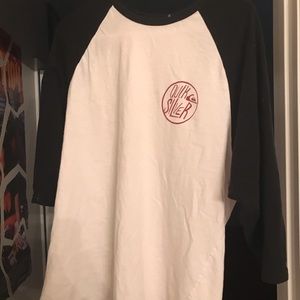 white baseball Hurley tee